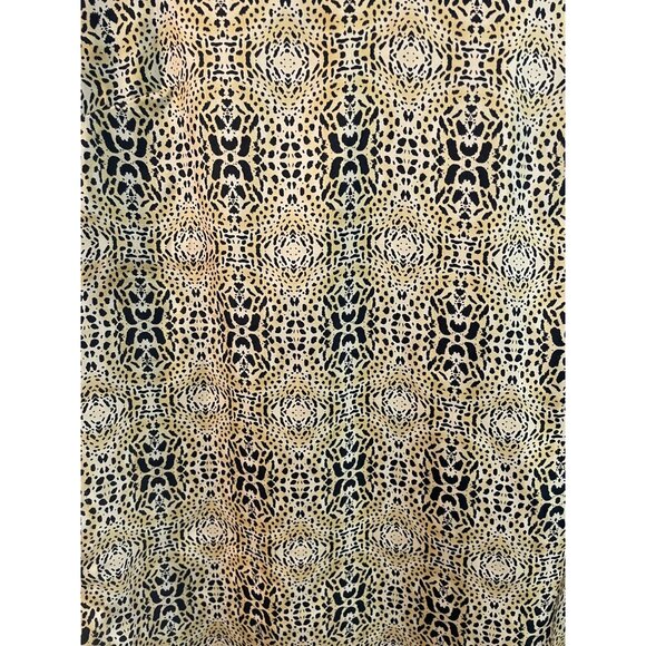 Mango Womens Leopard Print V-Neck Dress With 3/4 Sleeves Size M - Picture 3 of 9